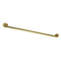 Kingston Brass GLDR814427 42-Inch X 1-1/4-Inch OD ADA Grab Bar, Brushed Brass GLDR814427